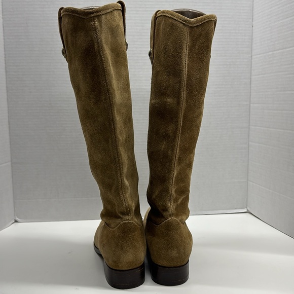 Frye Melissa Button Brown Suede Tall Riding Boots 3477173 Women's Size 8.5 B - Picture 6 of 12